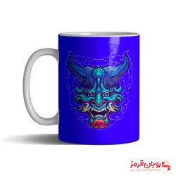 ماگ 217 ماسک ژاپنی oni آبی