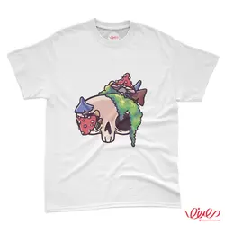 تیشرت کد 028 اسکلت فانتزی با جلبک و قارچ روی سر