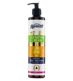 کرم آبرسان و مرطوب کننده پمپی حاوی کوآنزیم Q10 حجم ۵۰۰میل رینوزیت