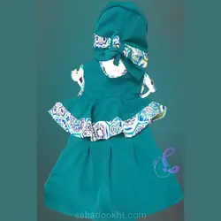 ست مانتو شیردهی و پیراهن کلاه دخترانه