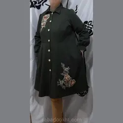 مانتو گلدوزی شده