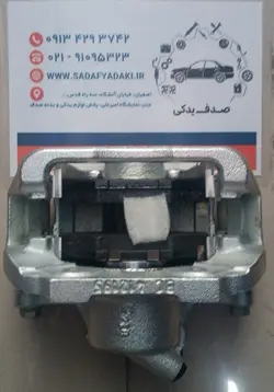 سیلندر و پیستون و نگهدارنده کالیپر چرخ جلو راست با لنت کروزمندو57 سمند ایساکو 0990405399