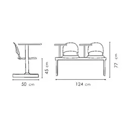 نیمکت آموزشی Metal Plast نظری مدل 532