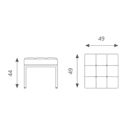 نیمکت تکنفره اروند مدل 4023W