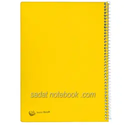 دفتر مشق طلقی سایز 24×17 استاندارد 200 برگ سادات کد G-320( 200برگ کاغذ)