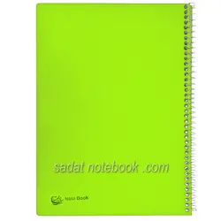 دفتر مشق طلقی سایز 24×17 استاندارد 80 برگ سادات کد G-308(80برگ کاغذ)