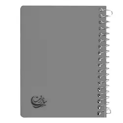 دفتر یادداشت 1/16 طلقی بغل سیم 80 برگ سادات کد c-48