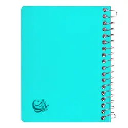 دفتر یادداشت 1/16 طلقی بغل سیم 80 برگ سادات کد c-48