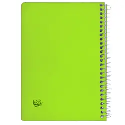 دفتر یادداشت 1/8 طلقی بغل سیم 300 برگ سادات