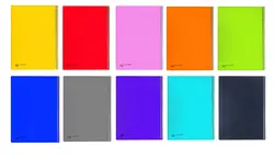 دفتر A4 بغل سیم 200 برگ سادات کد R-120