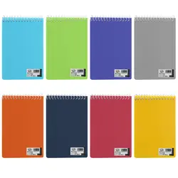 دفتر یادداشت 1/12 طلقی بالا سیم 160 برگ سادات کد F-220 مجموعه 10 عددی