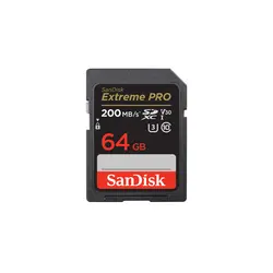 کارت حافظه سندیسک SanDisk 64GB Extreme PRO UHS-I SDXC 200MB/s