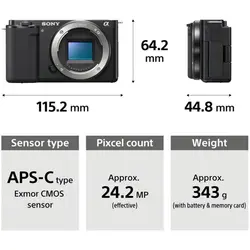 دوربین بدون آینه سونی Sony ZV-E10 Mirrorless Camera kit 16-50mm