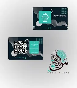 کارت ویزیت طرح شیرینی‌پز 2028