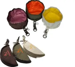 ظرف آب و غذای برزنتی مسافرتی (سگ/گربه)