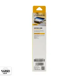 کابل USB به microUSB سیبراتون مدل S107A طول 0.25 متر
