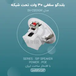 بلندگو سقفی تحت شبکه ۳۰ وات SV-CSS30W