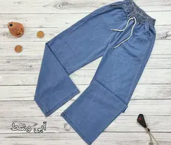 شلوار بگ جین کاغذی