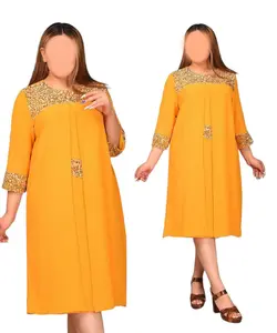 پیراهن مجلسی کمر پولک سایز بزرگ سارته کد 1421