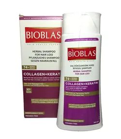 شامپو کلاژن و کراتین ضد ریزش بیوبلاس BIOBLAS