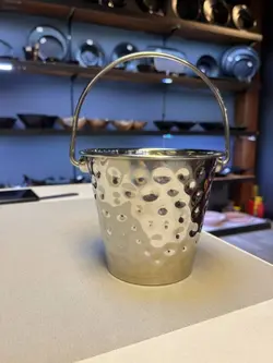 سطل یخ استیل ضد زنگ سایز متوسط کد 58