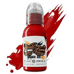 رنگ تاتو فیمس اصلی رنگ PAUL ROGER RED