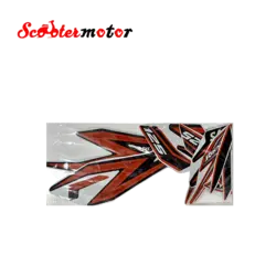 برچسب بدنه تی وی اس راکس tvs (rockz) رنگ نارنجی انژکتوری شرکتی