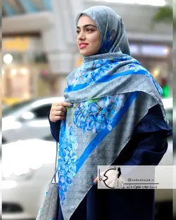 ست کیف روسری دوشی سنبل آبی