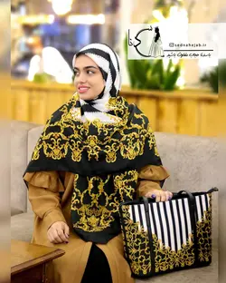 ست کیف و روسری دوشی سویا گلدن