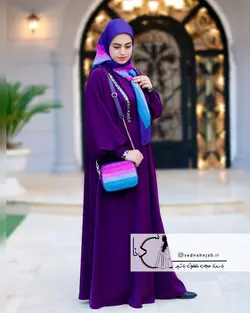 عبا الهه نوار پولک بادمجونی