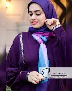 عبا الهه نوار پولک بادمجونی