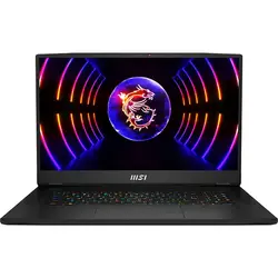 لپ‌تاپ 17.3 اینچی ام اس ای MSI GT77 HX 13VH i9 13980HX 64GB 4TB SSD 12GB RTX 4080 Mini LED 4k 144Hz