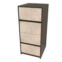 فایل چهار کشو بلند پوشه خور سپیدارA four-drawer long folder file
