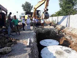 سپتیک تانک بتنی بیهوازی 7000 لیتری بدون ایزوگام