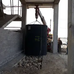سپتیک تانک بتنی بیهوازی 7000 لیتری بدون ایزوگام