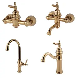 ست طلایی شیرآلات آرتین مدل کوروش