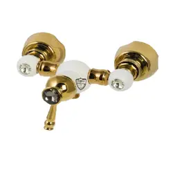 ست سفیدطلایی شیرآلات ویچنزا مدل کریستال