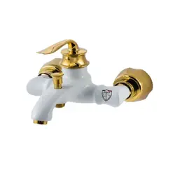 ست سفیدطلایی شیرآلات ویچنزا مدل لیرا