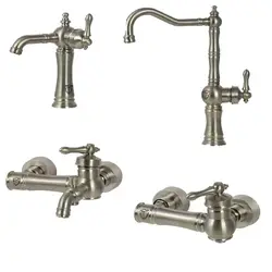 ست کروم مات شیرآلات ویچنزا مدل لتو