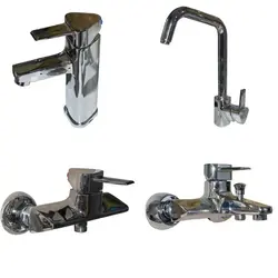 ست کروم شیرآلات ویچنزا مدل برمودا