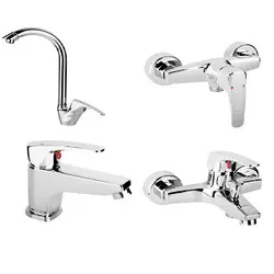 ست کروم شیرآلات ویچنزا مدل دنا