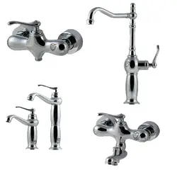 ست کروم شیرآلات ویچنزا مدل سزار