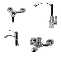 ست کروم شیرآلات ویچنزا مدل ویسنتین