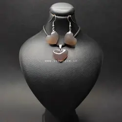 نیم ست عقیق خرمایی (کد114)