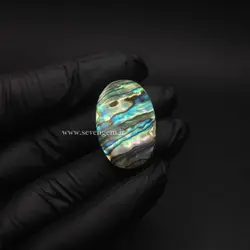 نگین صدف آبالون تراش بیضی (کد28)