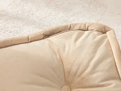 بالش تزئینی مخملی مربع مالتا اتاق نشیمن 60x60x14 سانتی متر قهوه ای روشن انگلیش هوم