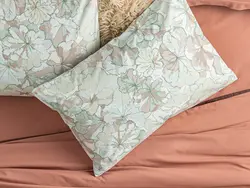 روبالشی ست دو عددی پنبه ای طرحدار سایز 50×70 رنگ سه رنگ انگلیش هوم