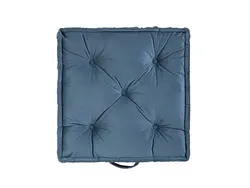 بالش تزئینی مخملی مربعی مالتا اتاق نشیمن 60x60x14 رنگ آبی نیلی انگلیش هوم