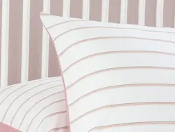 روبالشی ست دو عددی نخی طرحدار سایز 50×70 رنگ صورتی انگلیش هوم