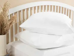 بالش ساده راحت نخی کینگ سایز 80×80 سایز سفید انگلیش هوم
